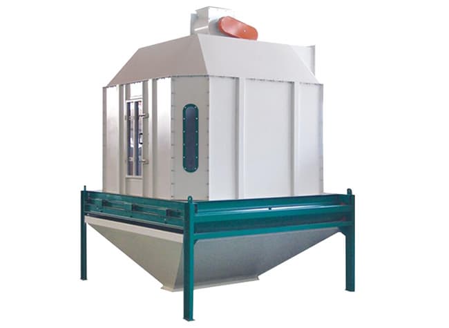 Cooler used for feed pellet cooling